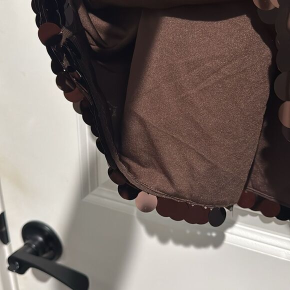 A New Day Brown Sequined Holiday Dress. Sz S - Picture 3 of 4